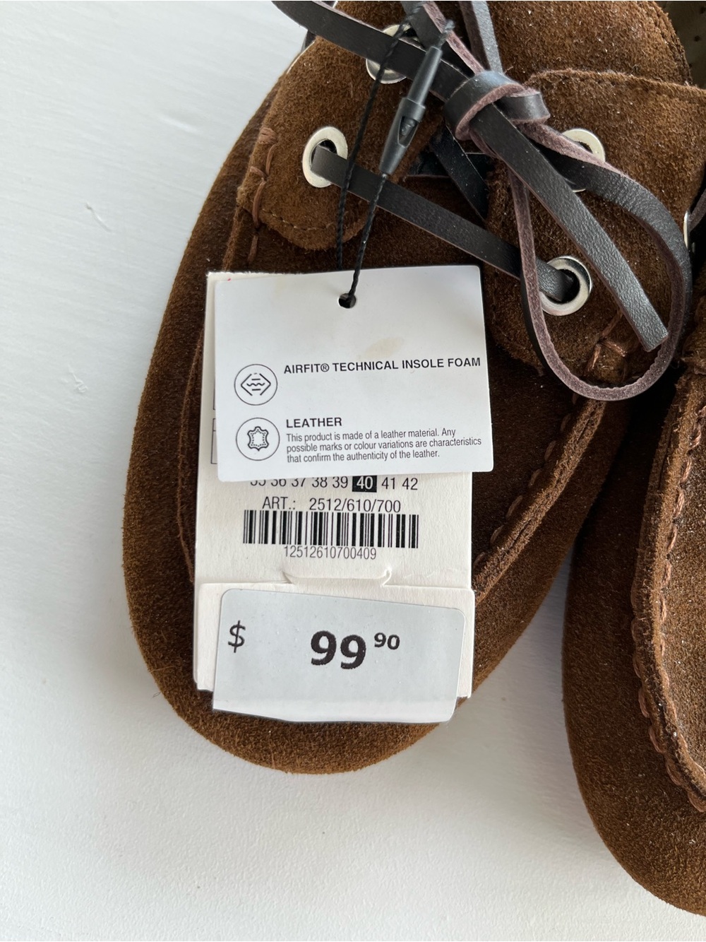 Zara Suede Boat Shoes Size 9/EU 40 NWT - Picture 3 of 7